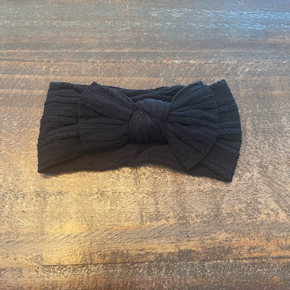 Black Knotted Headband for Kids